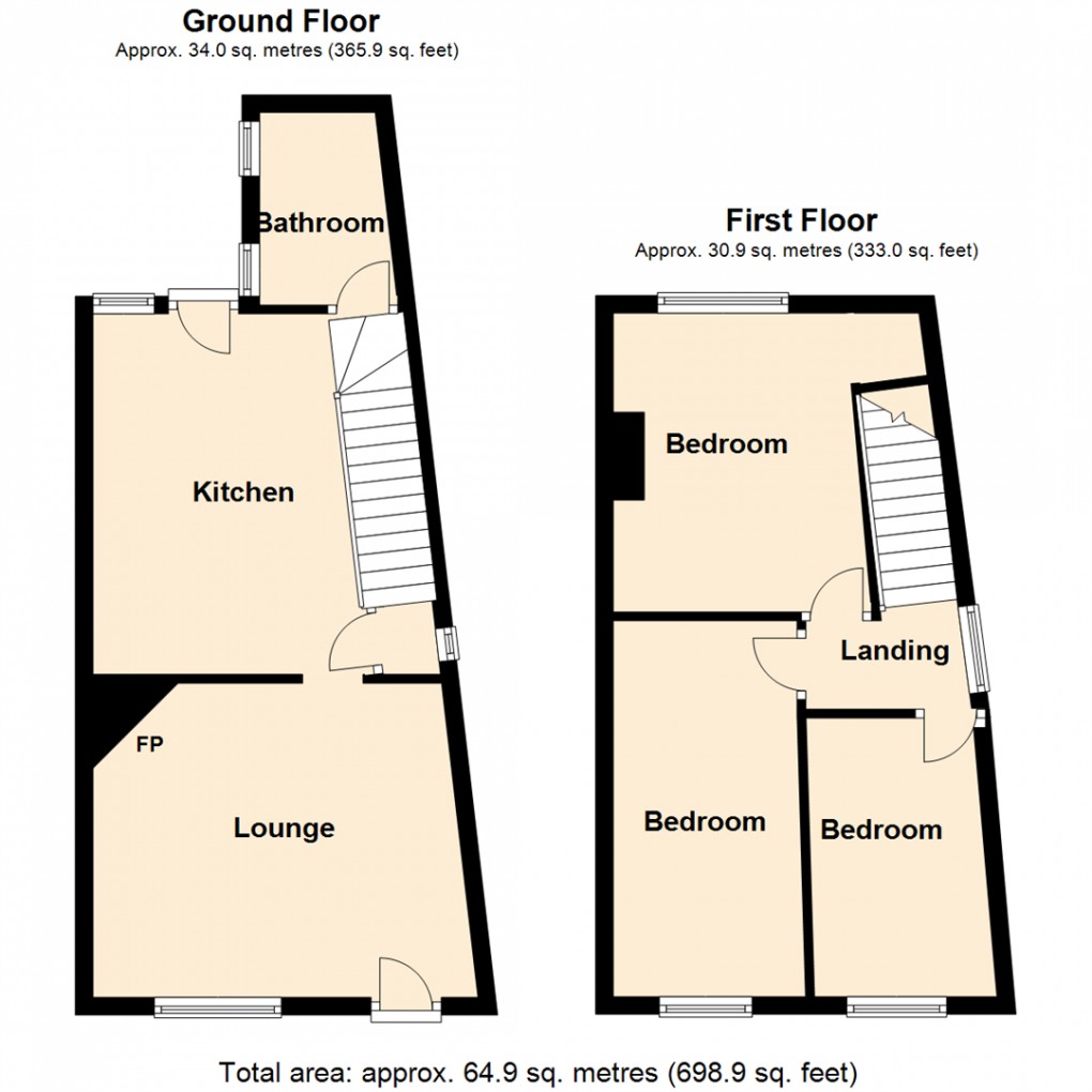 Floorplan for Church Hill, Sherburn In Elmet, Leeds