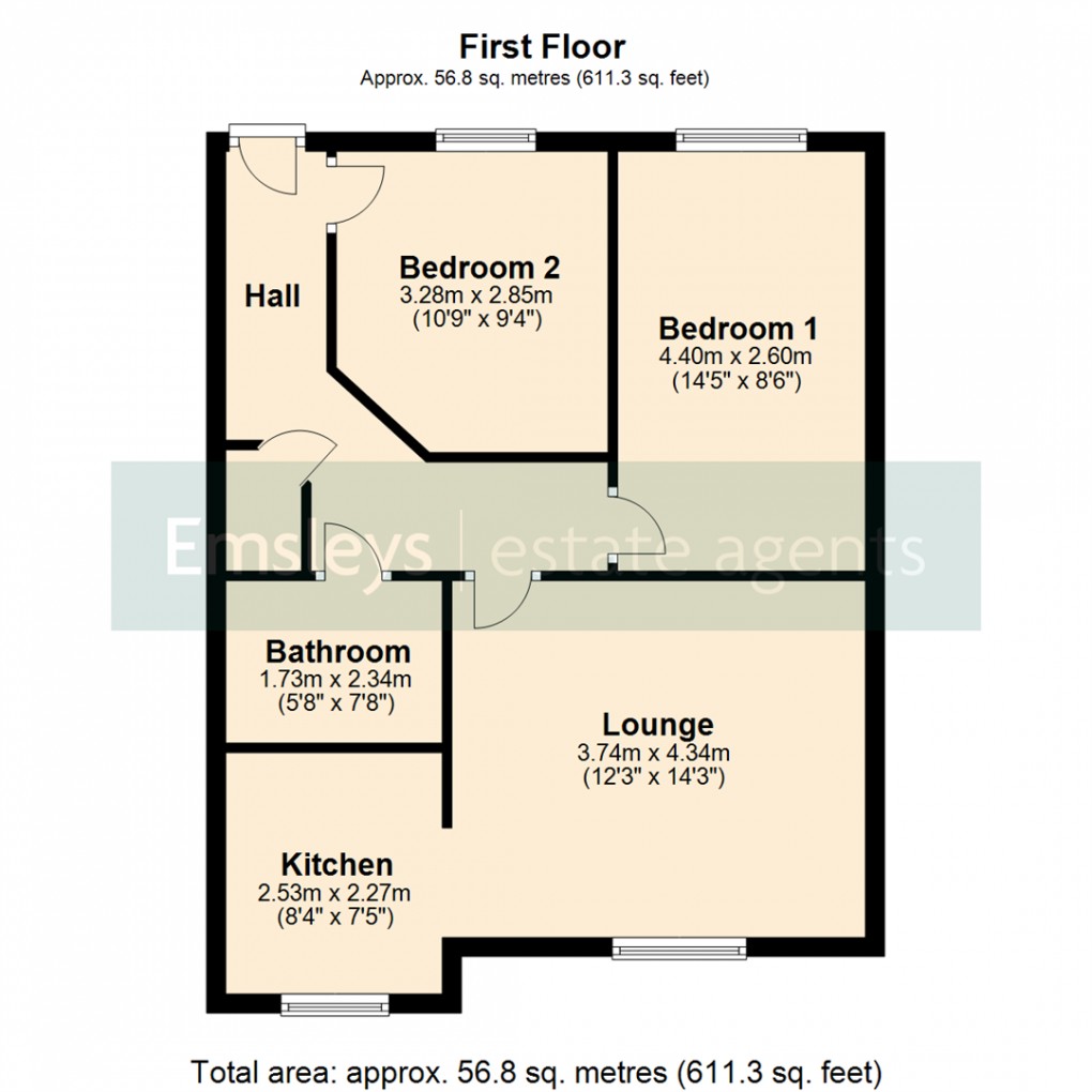 Floorplan for The Locks, Woodlesford, Leeds