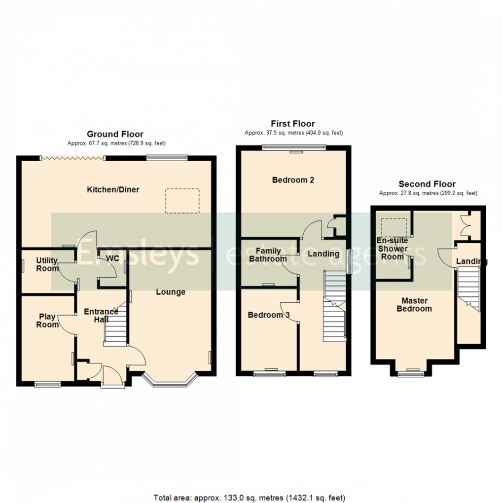Floorplan for Princess Street, Great Preston, Leeds