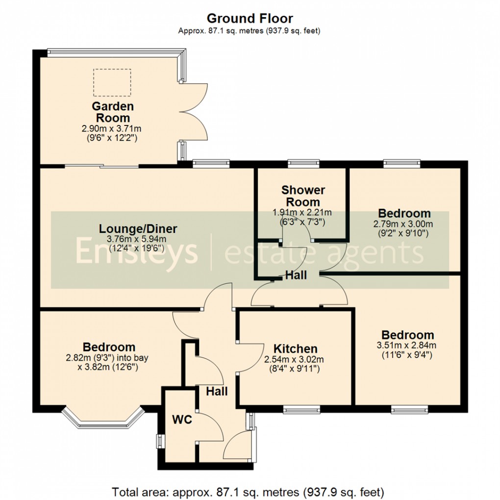 Floorplan for Meadow Vale, Outwood, Wakefield