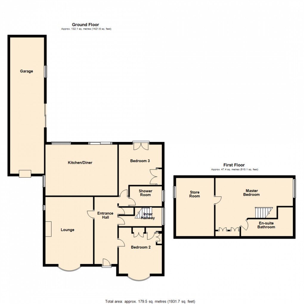 Floorplan for Knightsway, Garforth Leeds