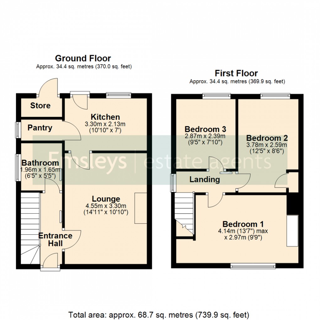 Floorplan for Hungate Road, Sherburn In Elmet, Leeds