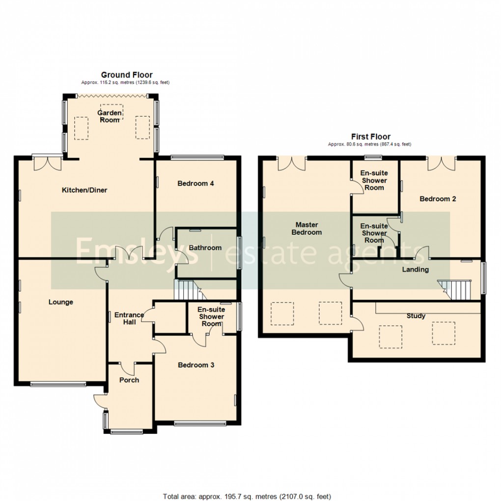 Floorplan for Lidgett Lane, Garforth, Leeds