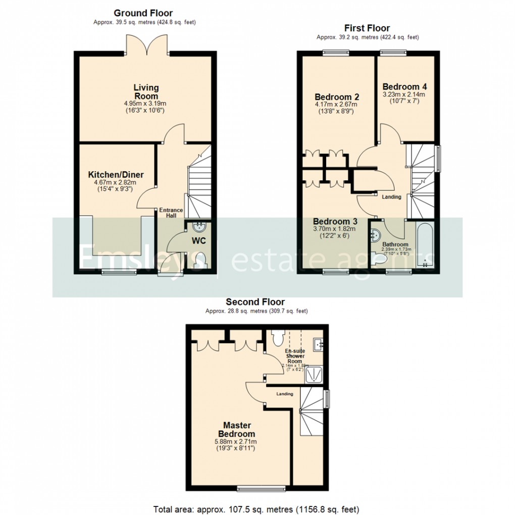 Floorplan for Barden lane, Leeds