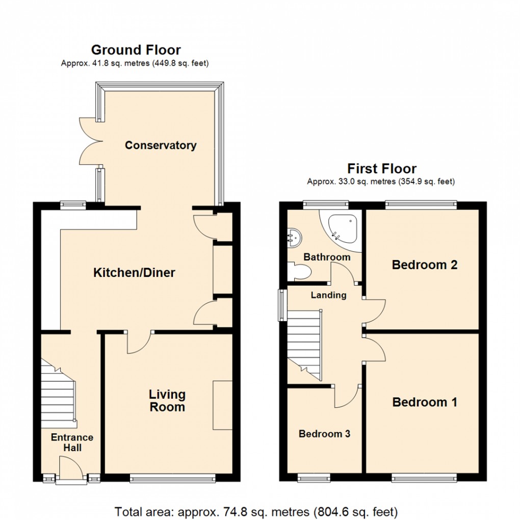 Floorplan for Brian Crescent, Leeds