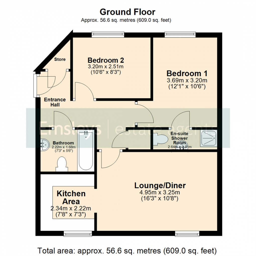 Floorplan for The Oaks, Leeds