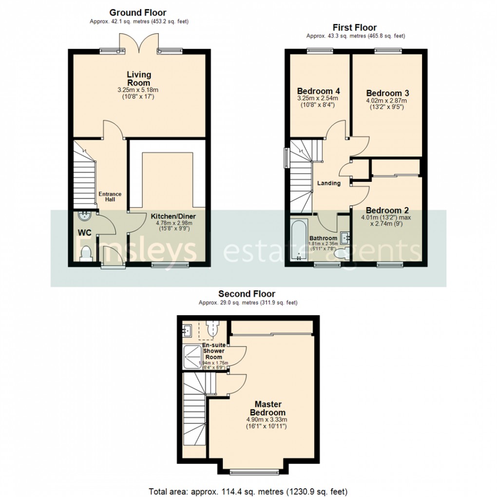 Floorplan for Magnolia Road, Leeds