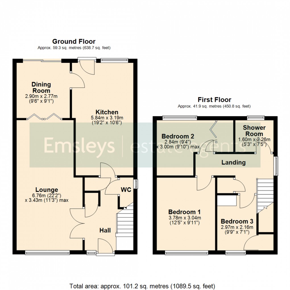 Floorplan for Hillcrest, Monk Fryston, Leeds
