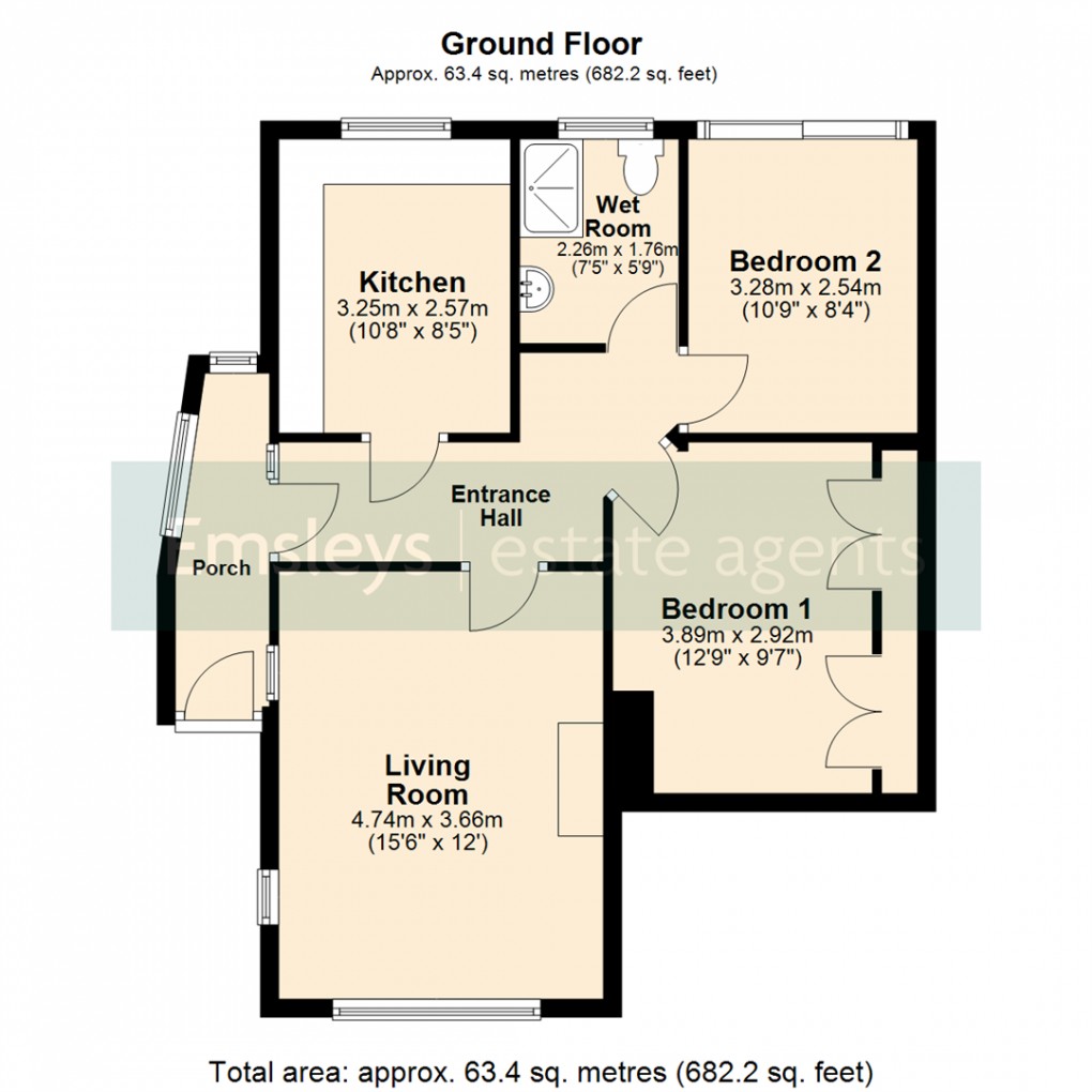 Floorplan for Elmete Avenue, Scholes, Leeds