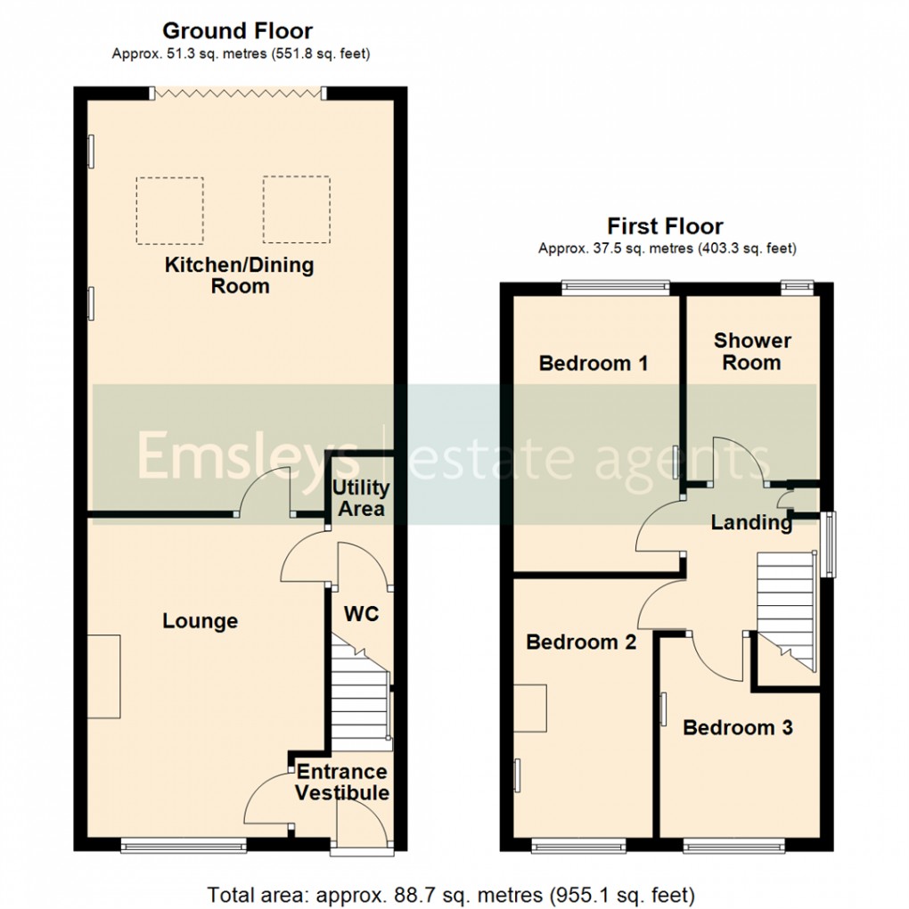 Floorplan for Primrose Hill Gardens, Swillington, Leeds