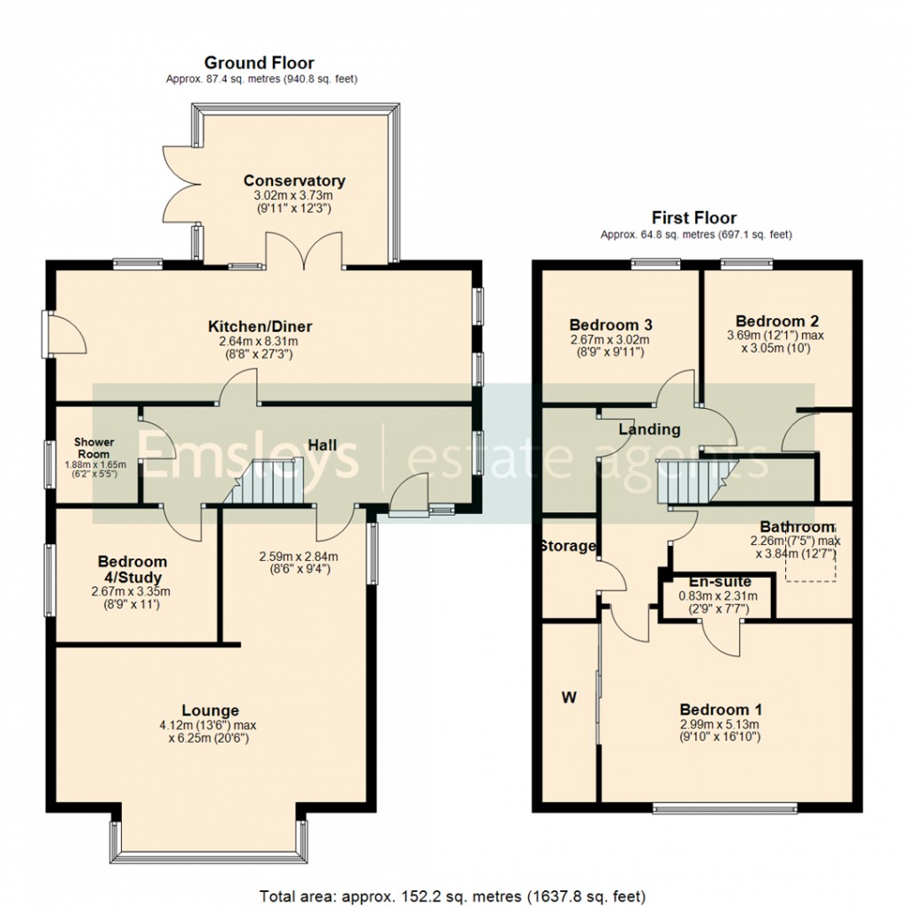 Floorplan for Low Garth Road, Sherburn In Elmet, Leeds