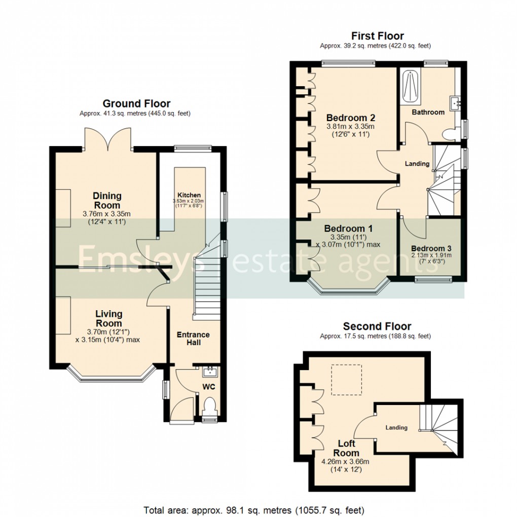 Floorplan for Woodland Hill, Leeds