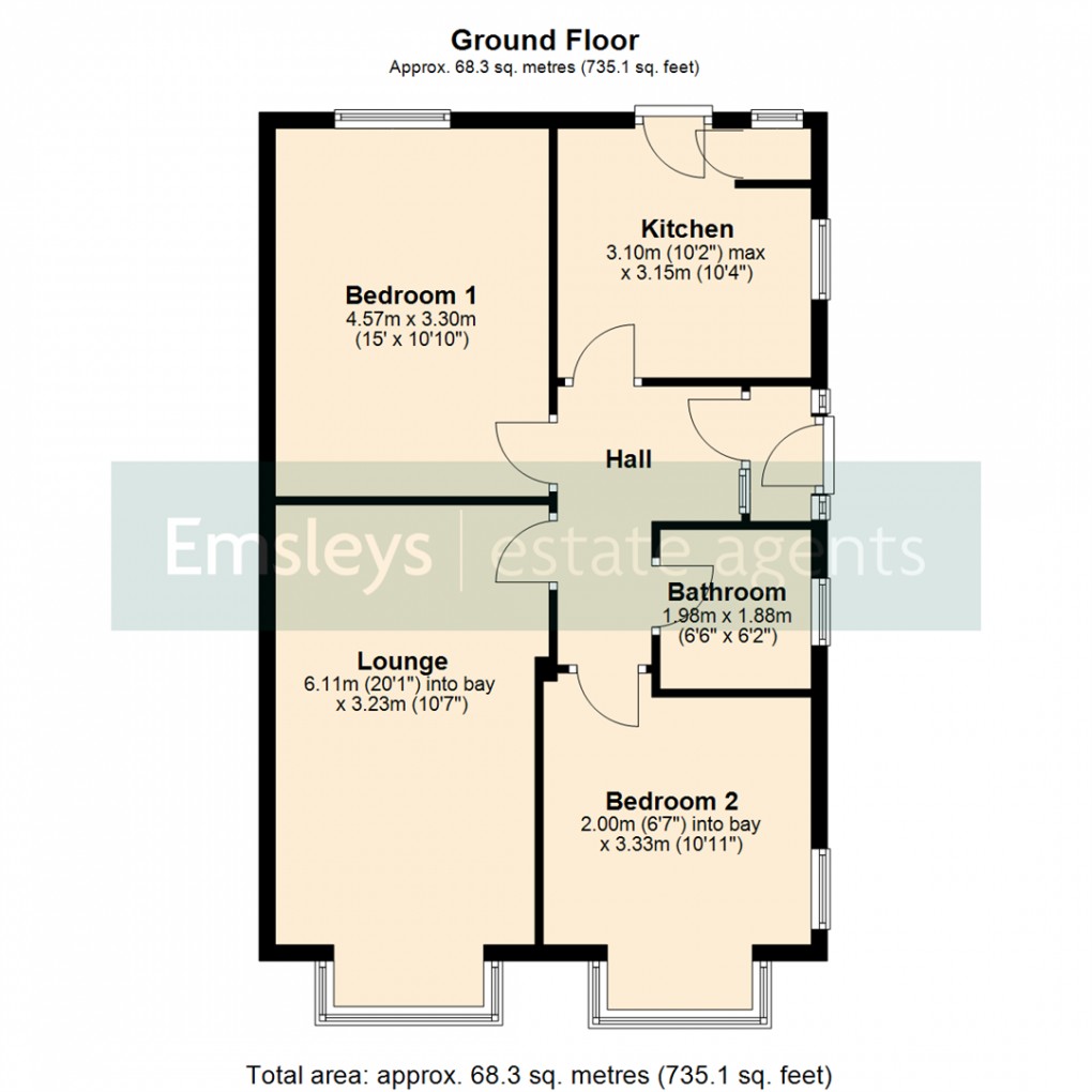 Floorplan for Moor Flatts Avenue, Leeds