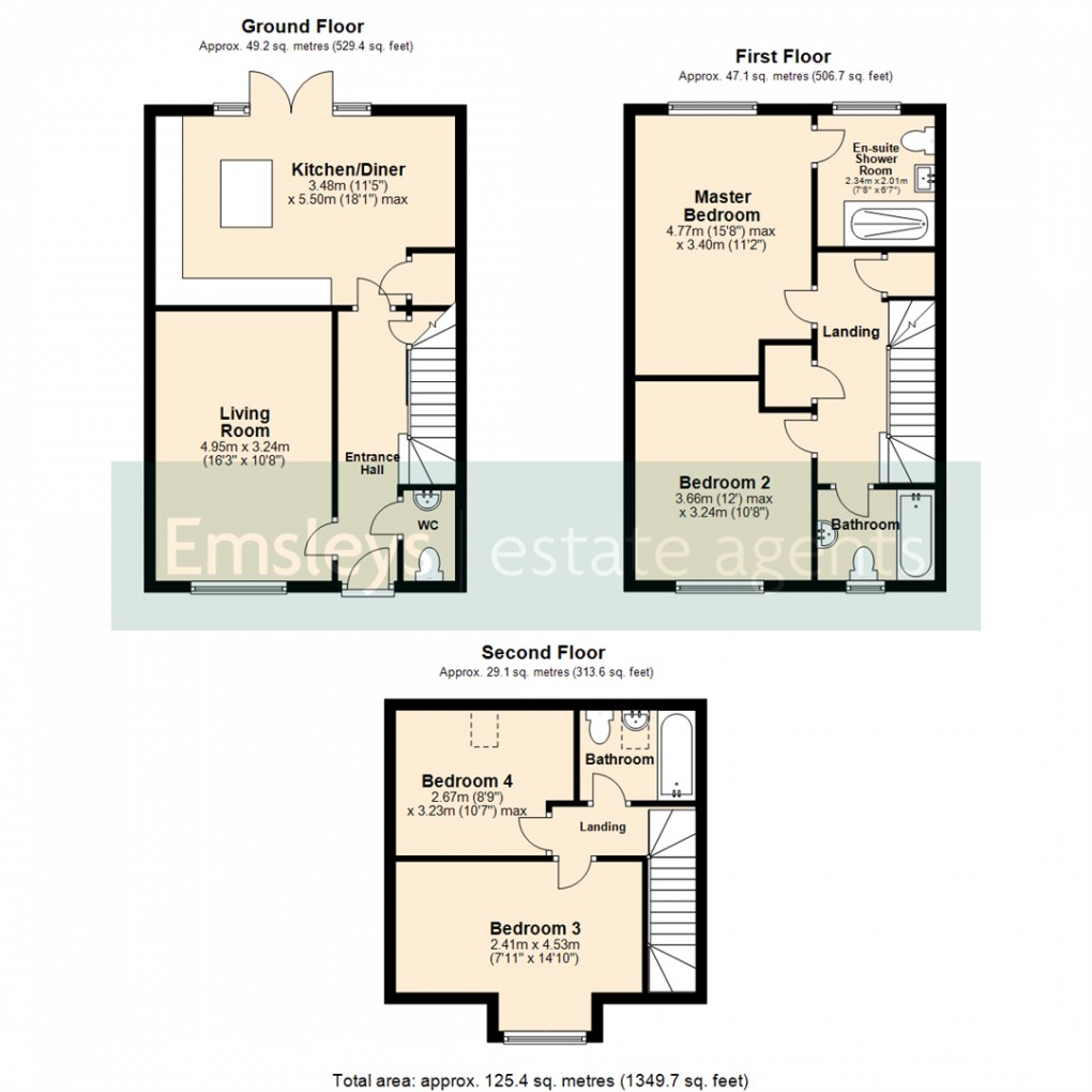Floorplan for Barrington way, Leeds