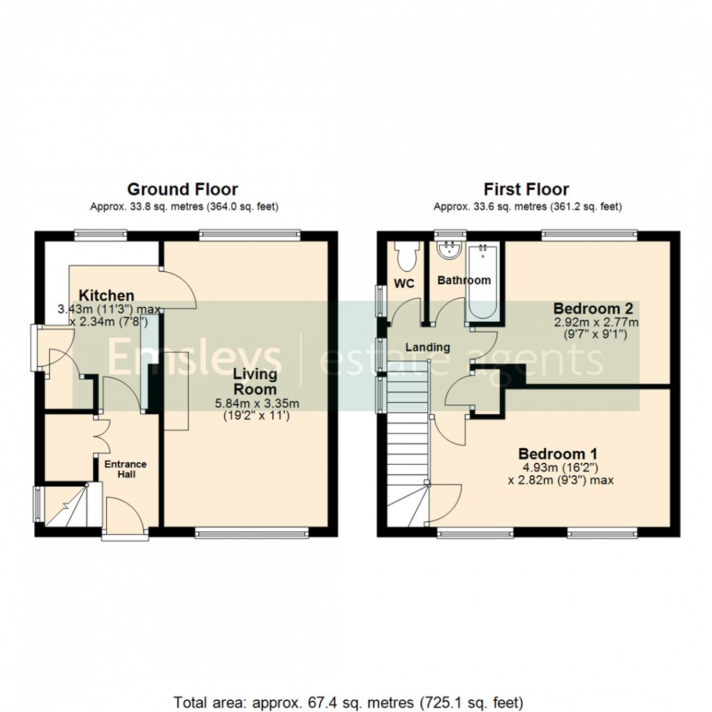 Floorplan for Barncroft Drive, Leeds