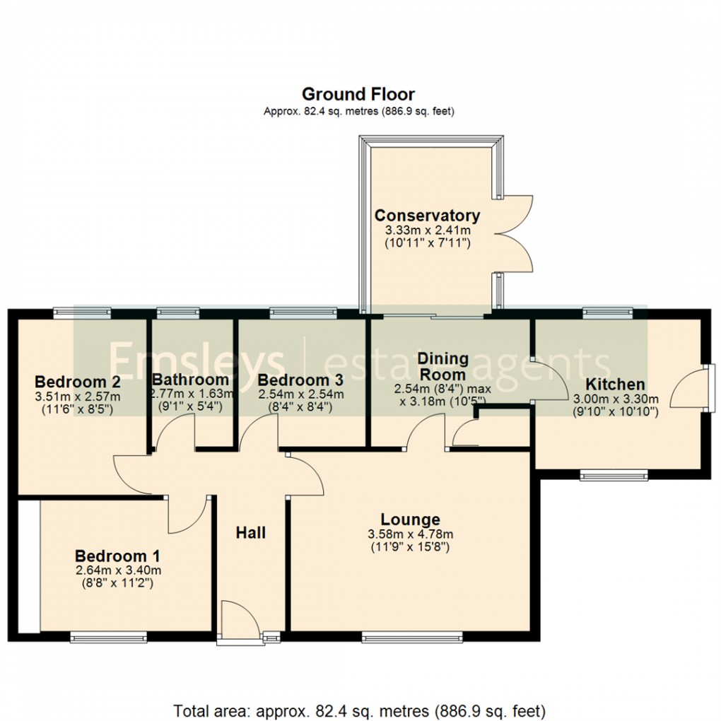 Floorplan for Brackenhill Lane, Church Fenton