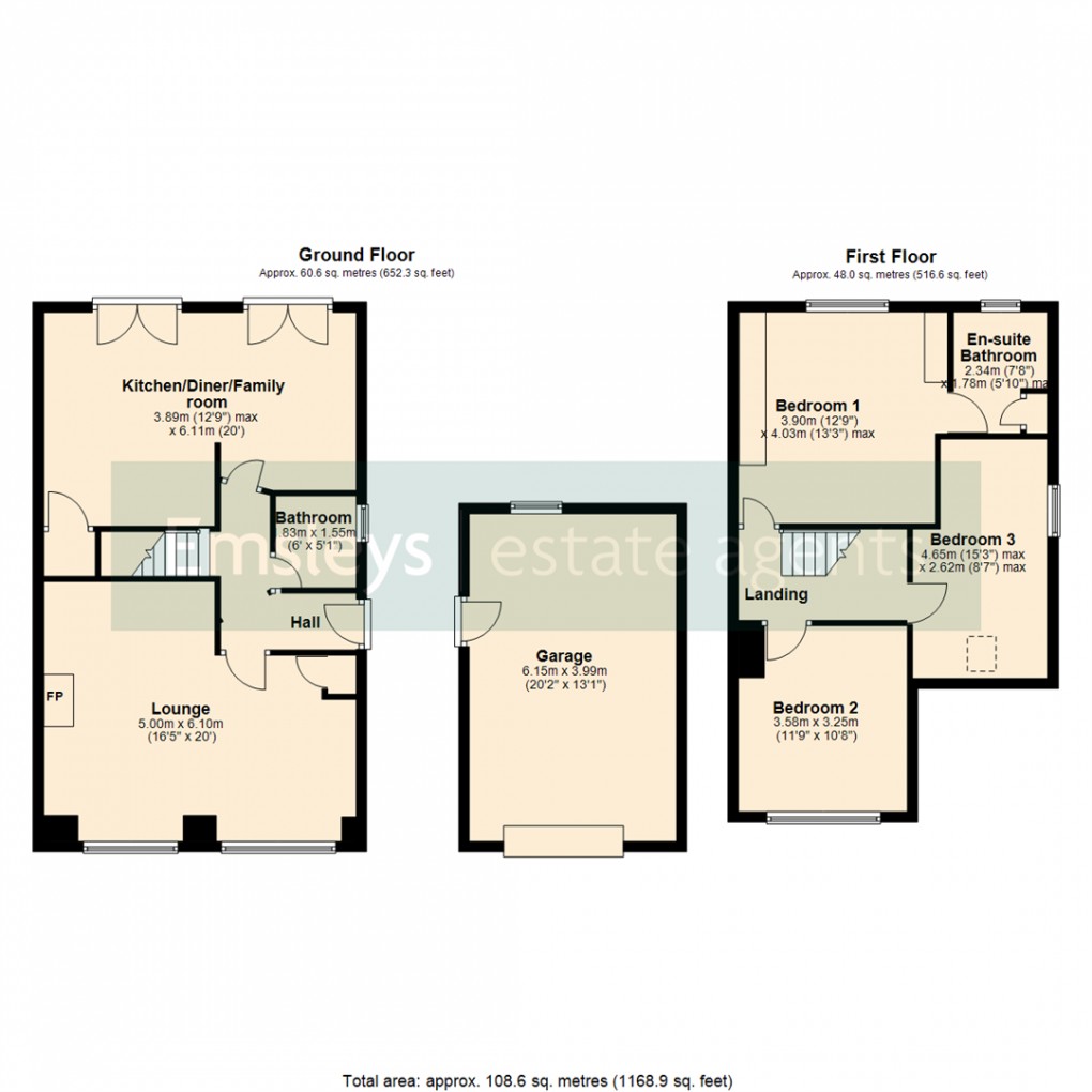 Floorplan for Wolsey Croft, Sherburn In Elmet, Leeds