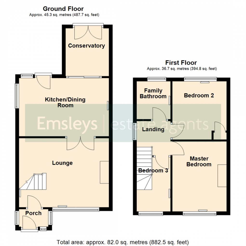 Floorplan for Kentmere Avenue, Garforth, Leeds