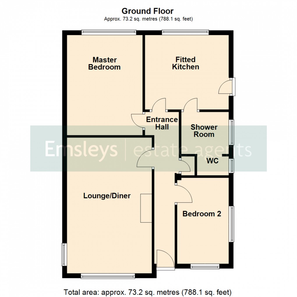 Floorplan for Abbotsway, Garforth Leeds