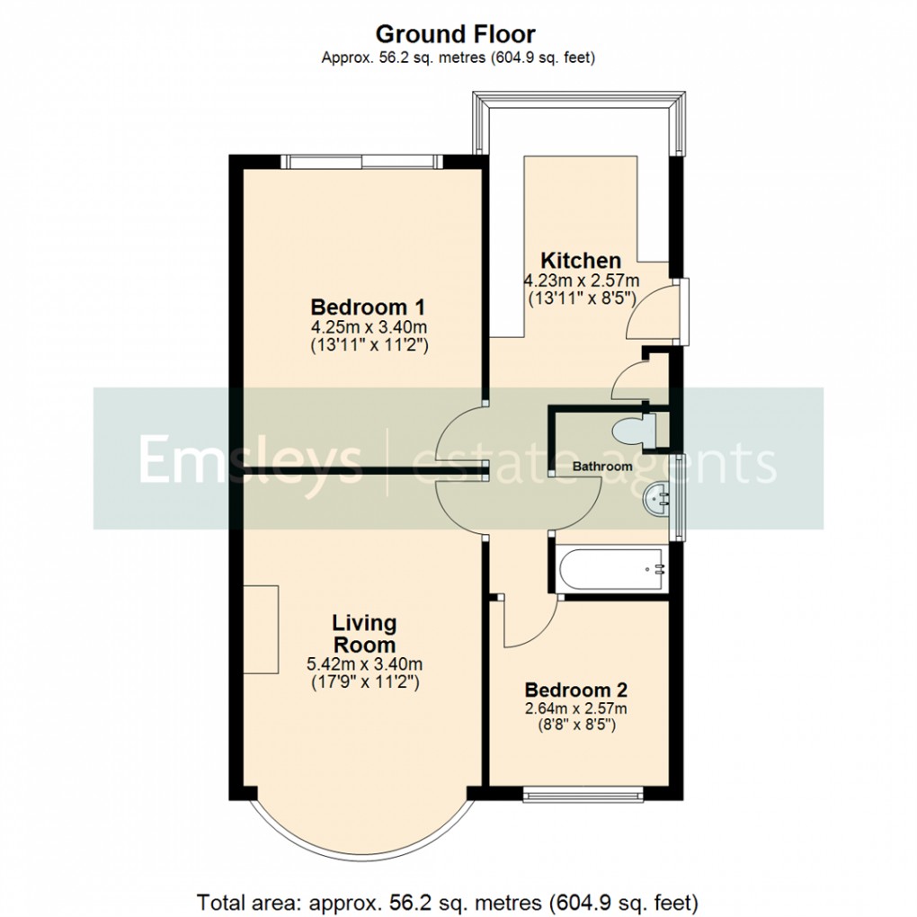 Floorplan for Lulworth Avenue, Leeds