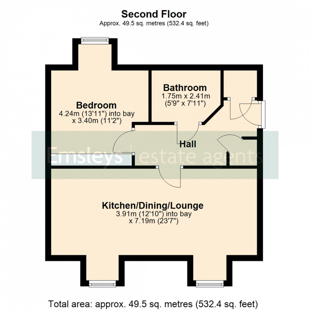 Floorplan for The Locks, Woodlesford, Leeds