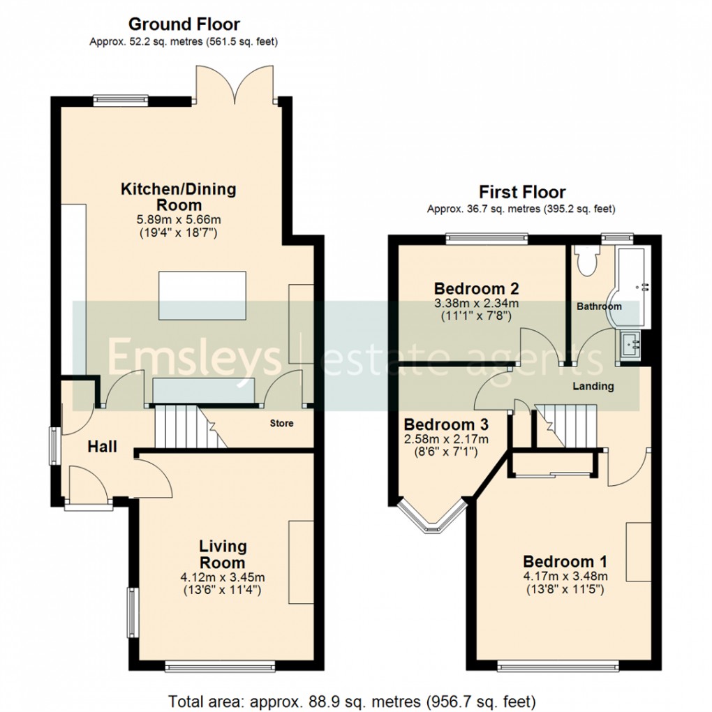 Floorplan for Jean Avenue, Leeds