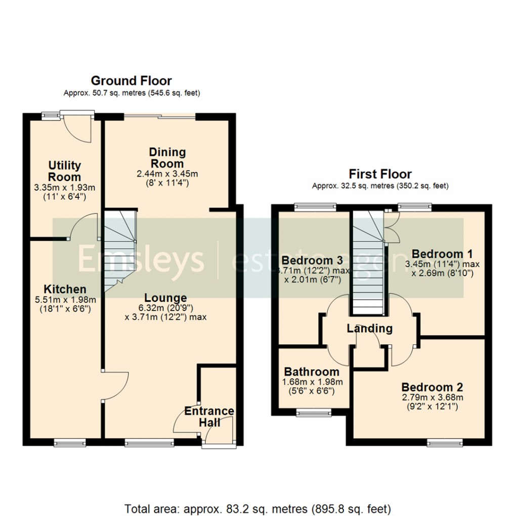 Floorplan for Lea Park Vale, Leeds