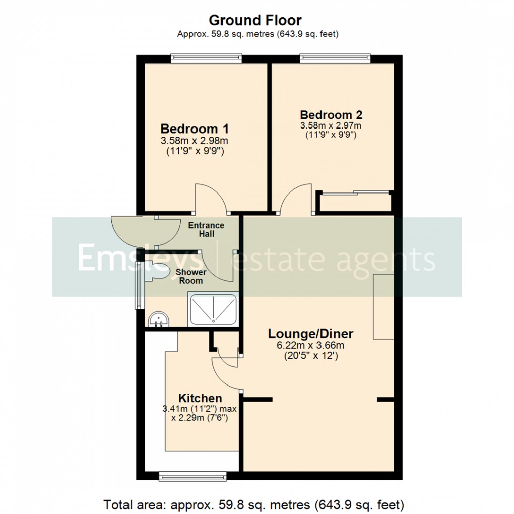 Floorplan for York Road, Leeds