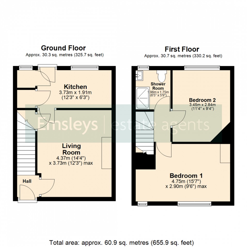 Floorplan for Cartmell Drive, Leeds