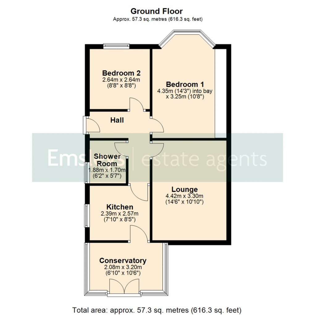 Floorplan for South View, Rothwell, Leeds