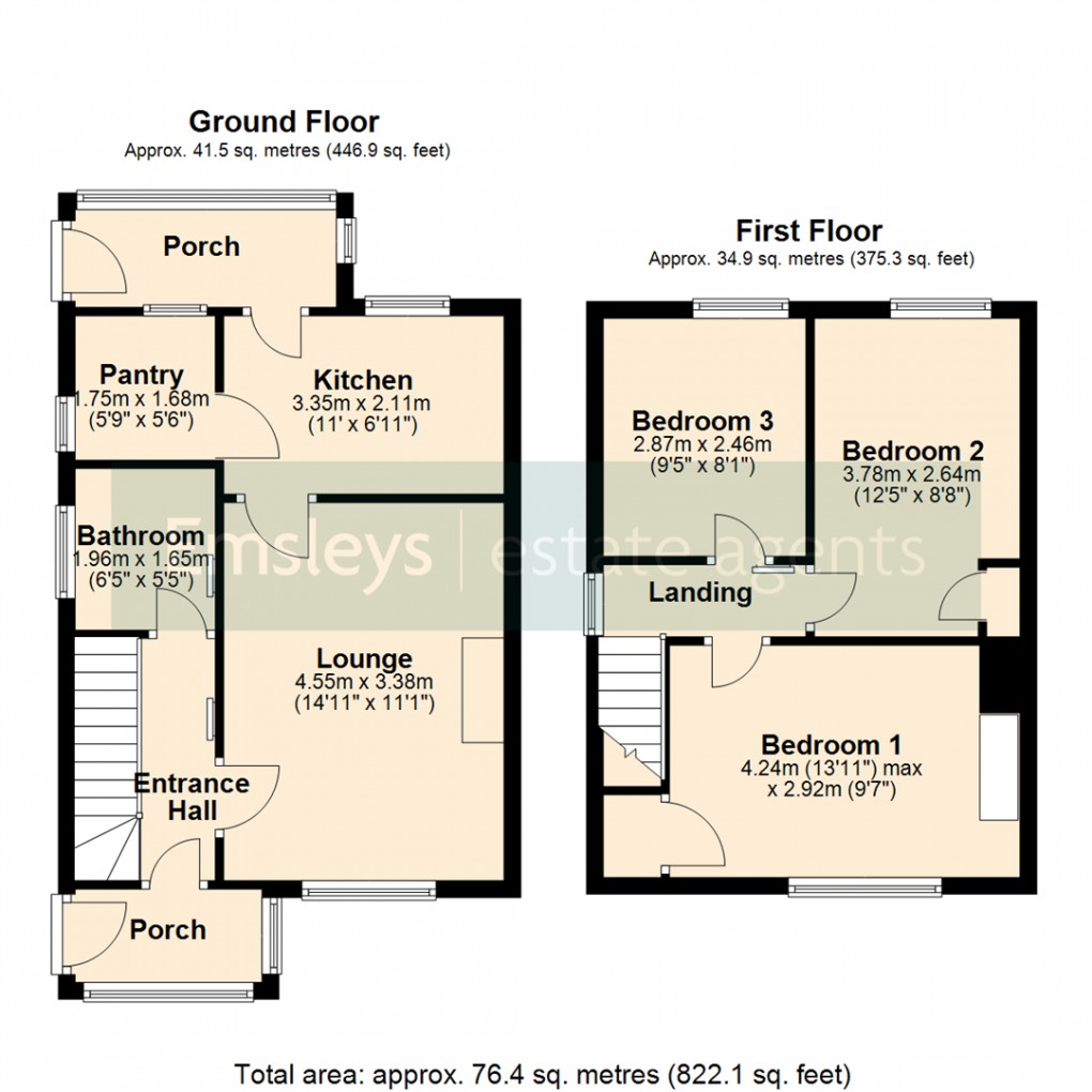 Floorplan for Springfield Road, Sherburn In Elmet, Leeds