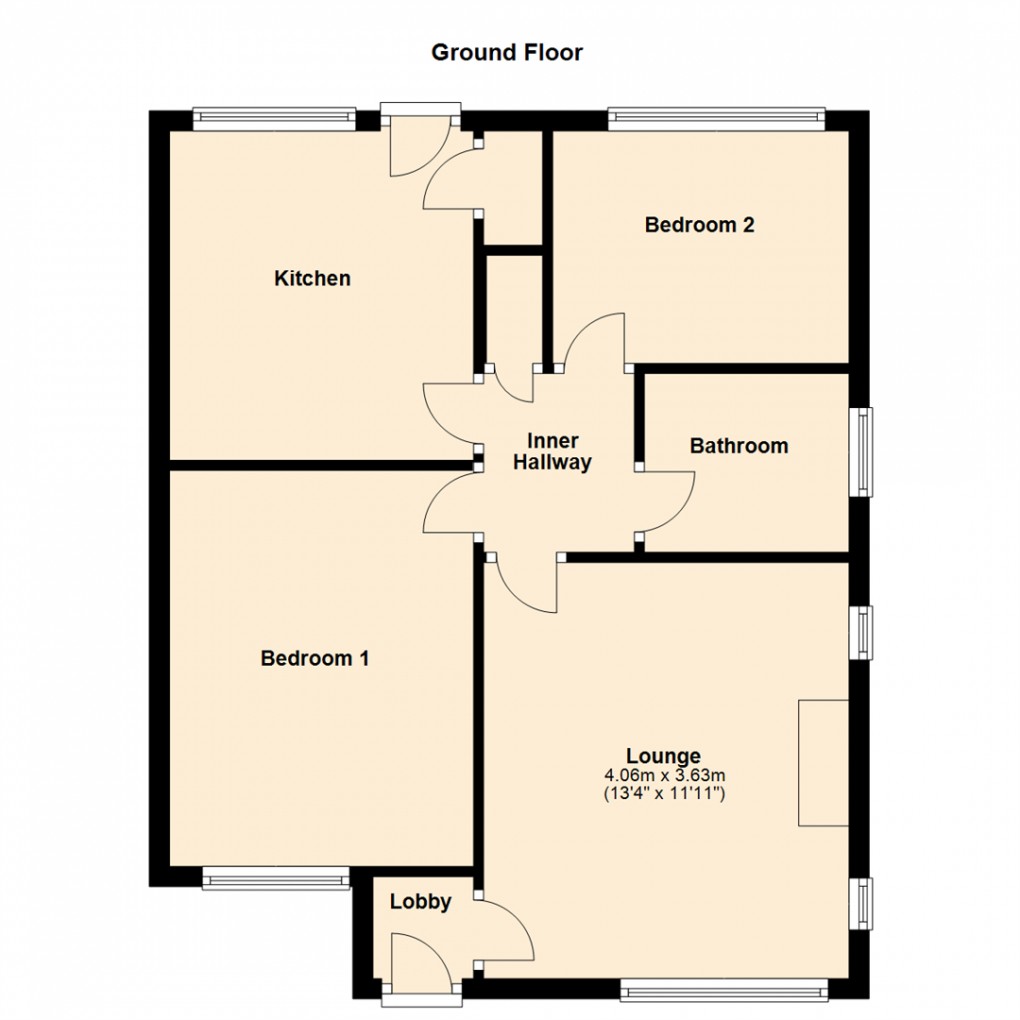 Floorplan for Pendas Walk, Leeds