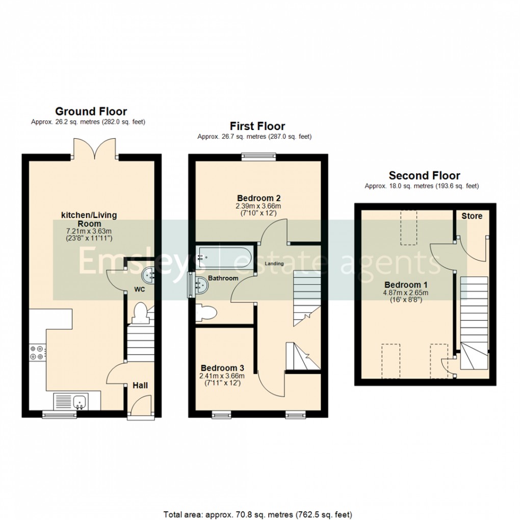 Floorplan for Woodlands Way, Whinmoor, Leeds
