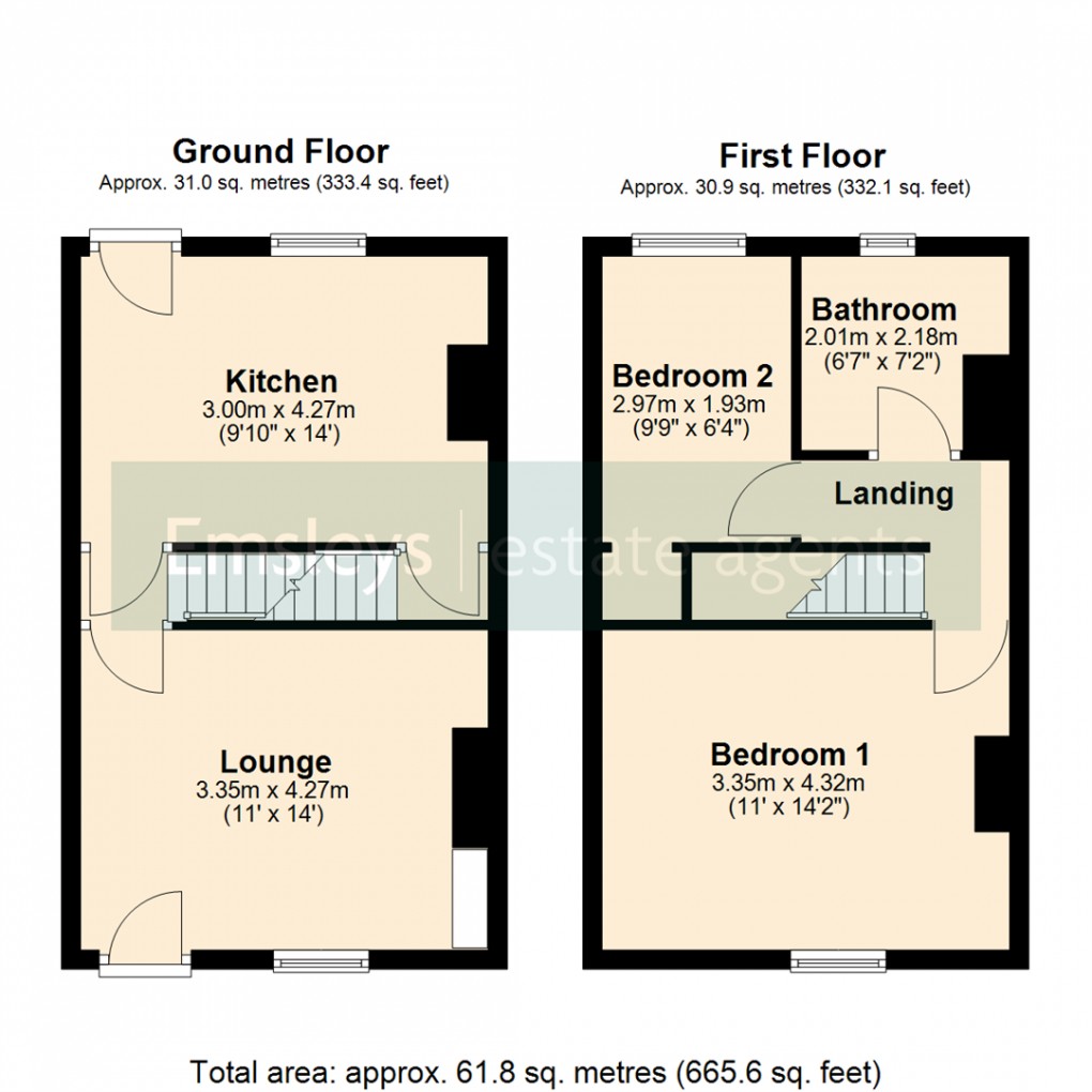 Floorplan for Swithens Street, Rothwell, Leeds