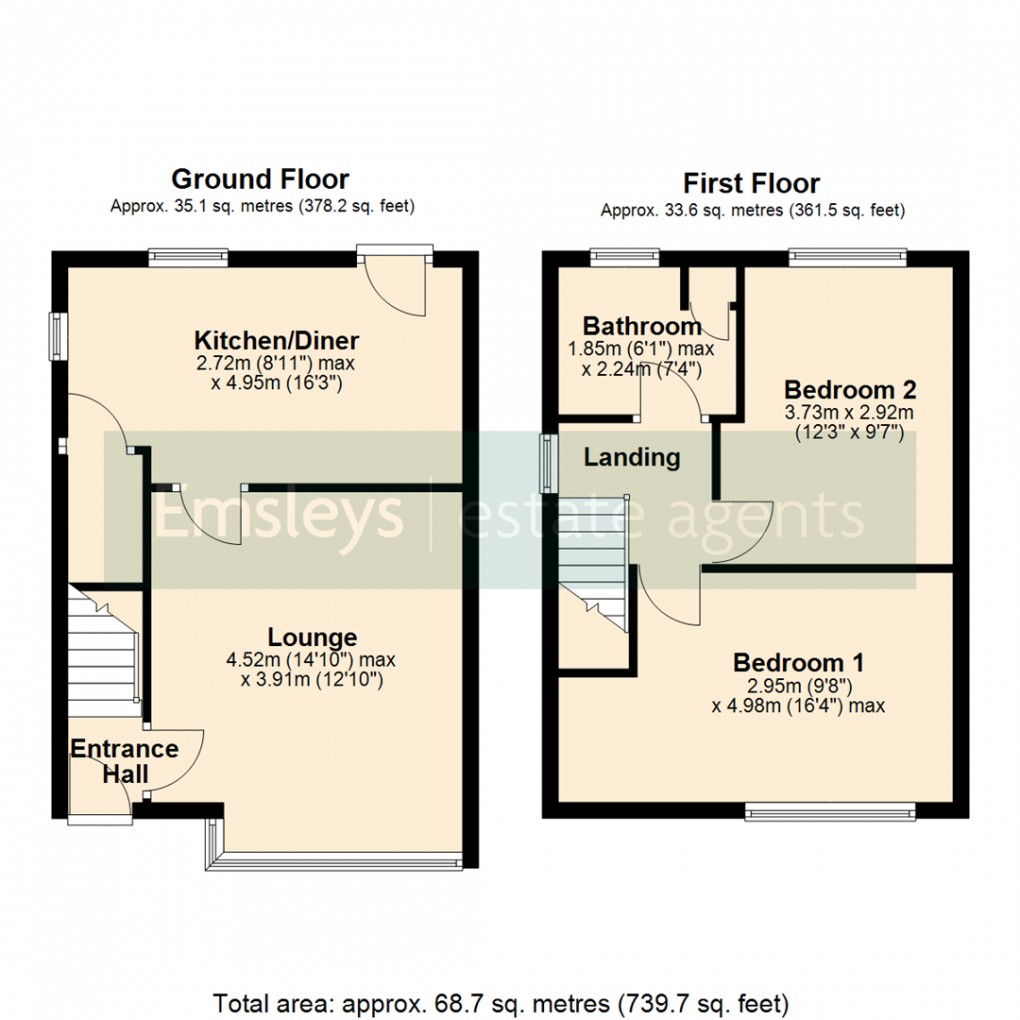Floorplan for St. Christophers Avenue, Rothwell, Leeds