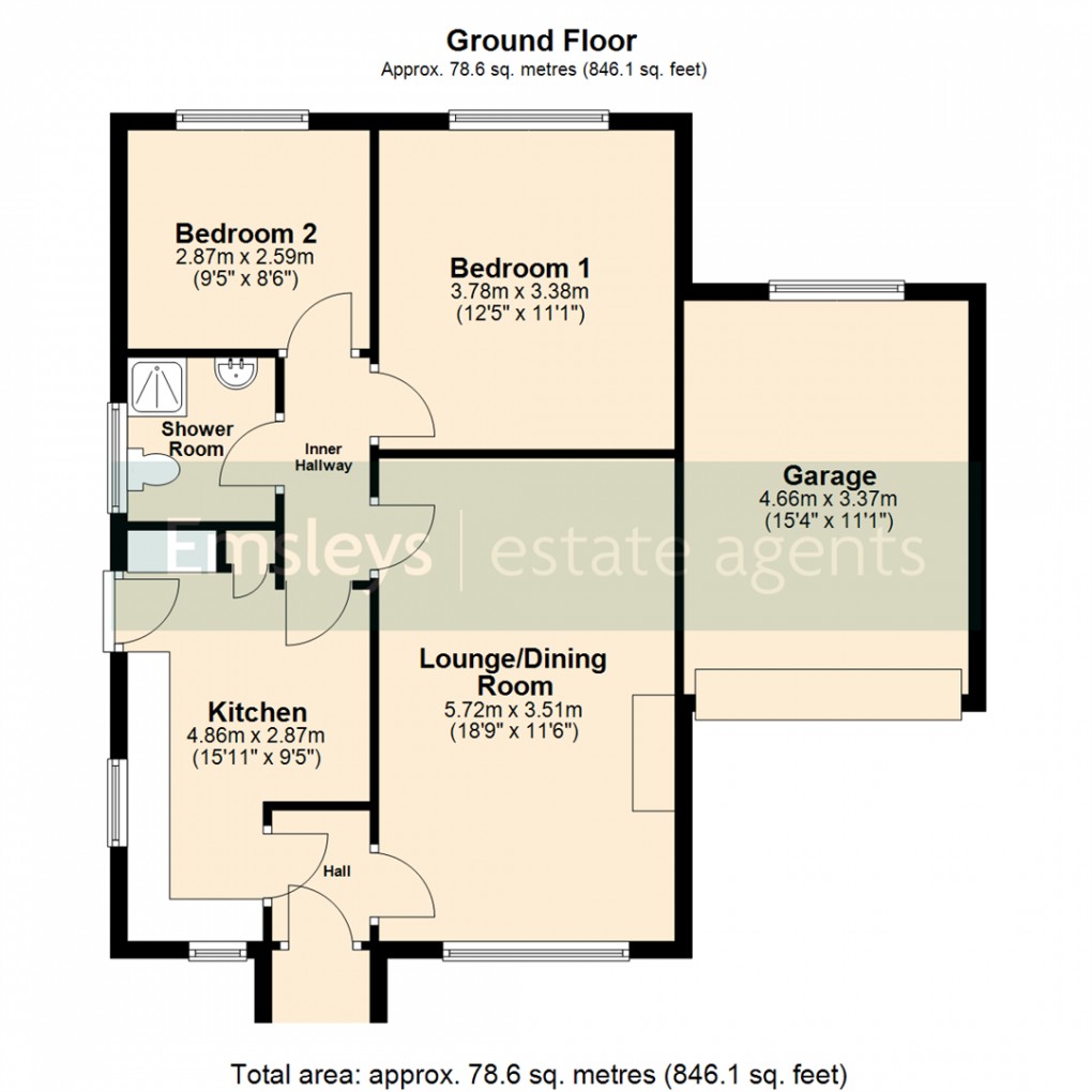 Floorplan for Farnham Croft, Skeltonwoods, LEEDS