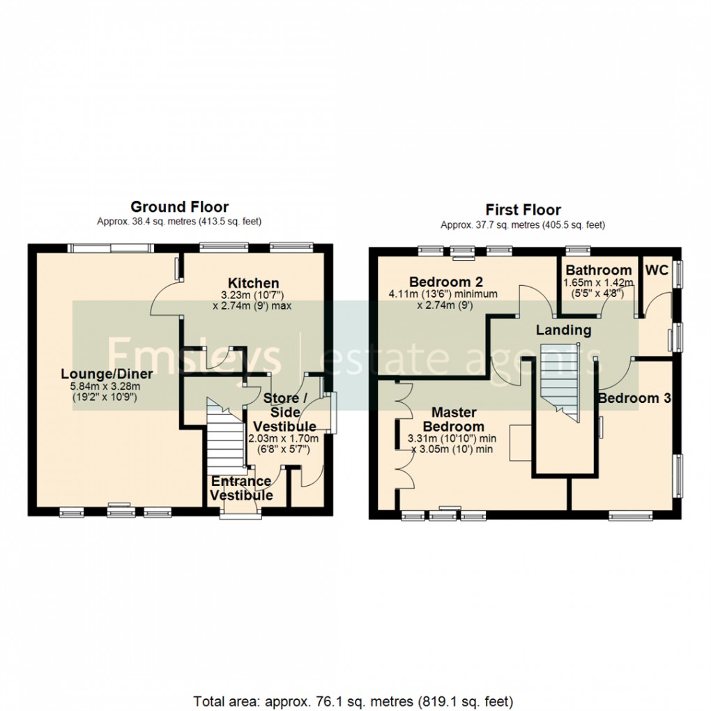 Floorplan for Brigshaw Drive, Allerton Bywater, Castleford