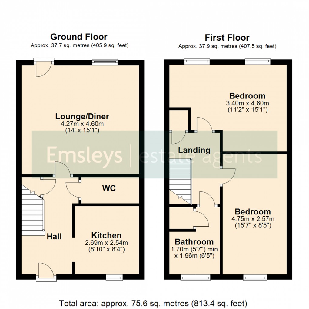 Floorplan for Bramley Park Avenue, Sherburn In Elmet, Leeds