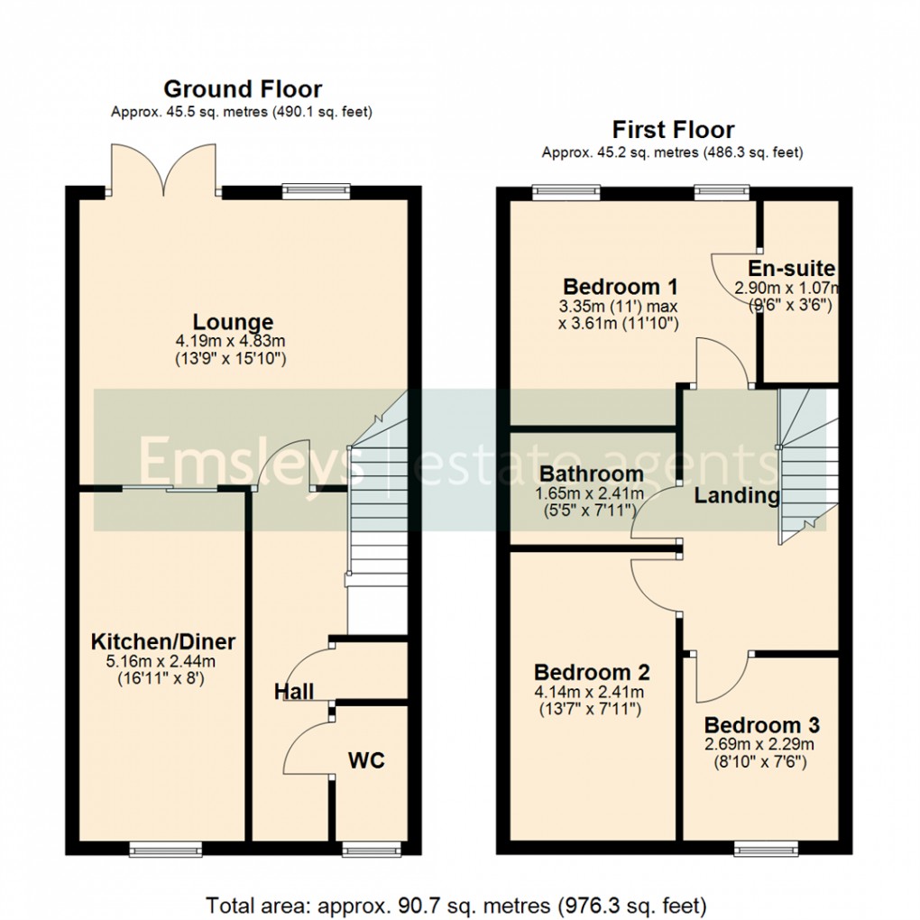 Floorplan for Abbeystone Gardens, Monk Fryston, Leeds