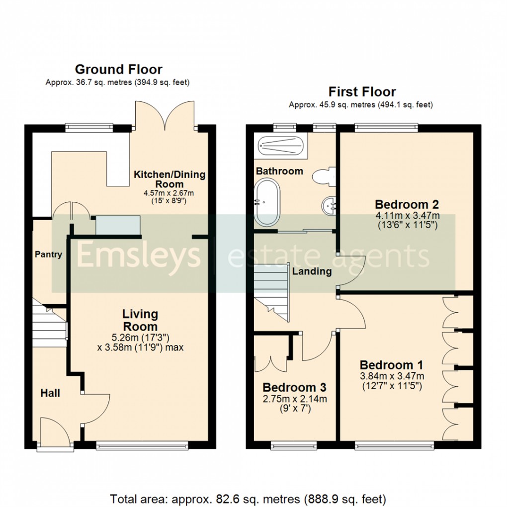 Floorplan for Church Lane, Crossgates, Leeds