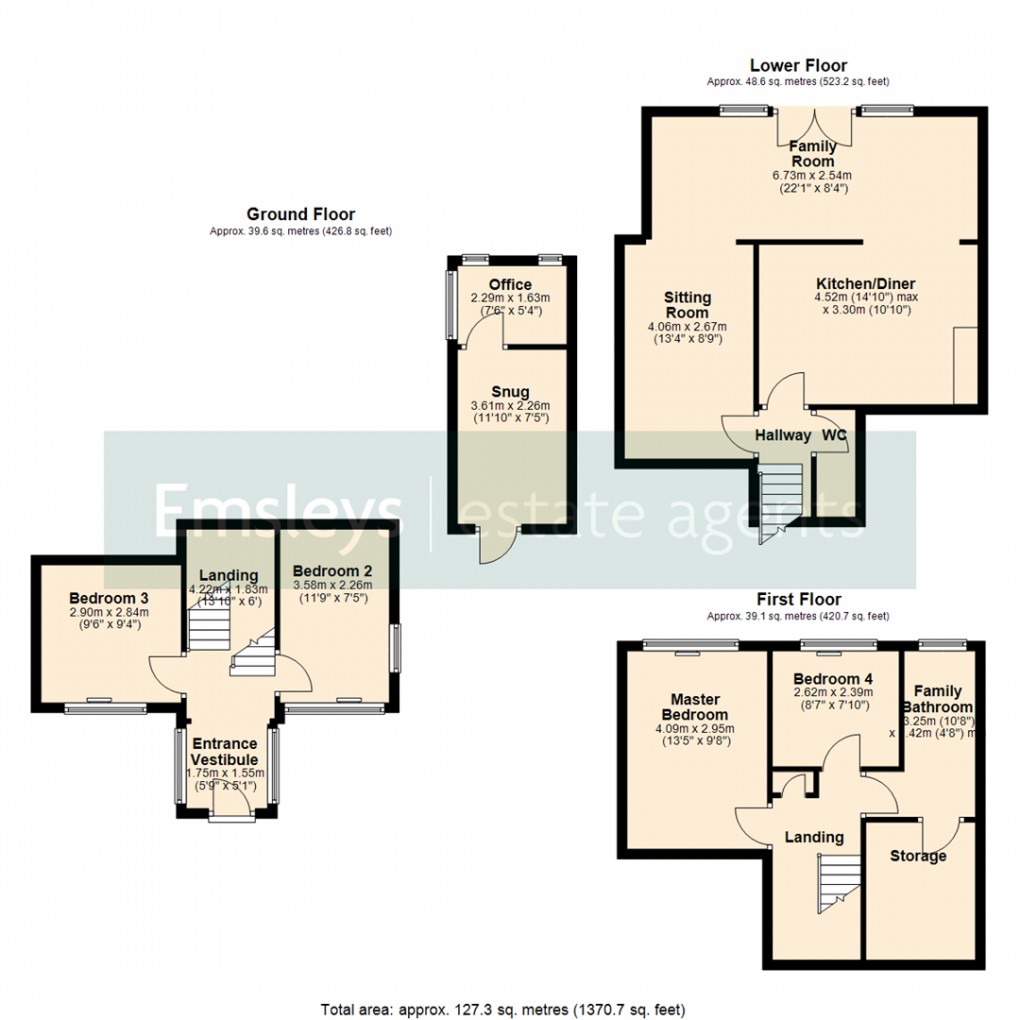 Floorplan for Highfield Drive, Garforth, Leeds