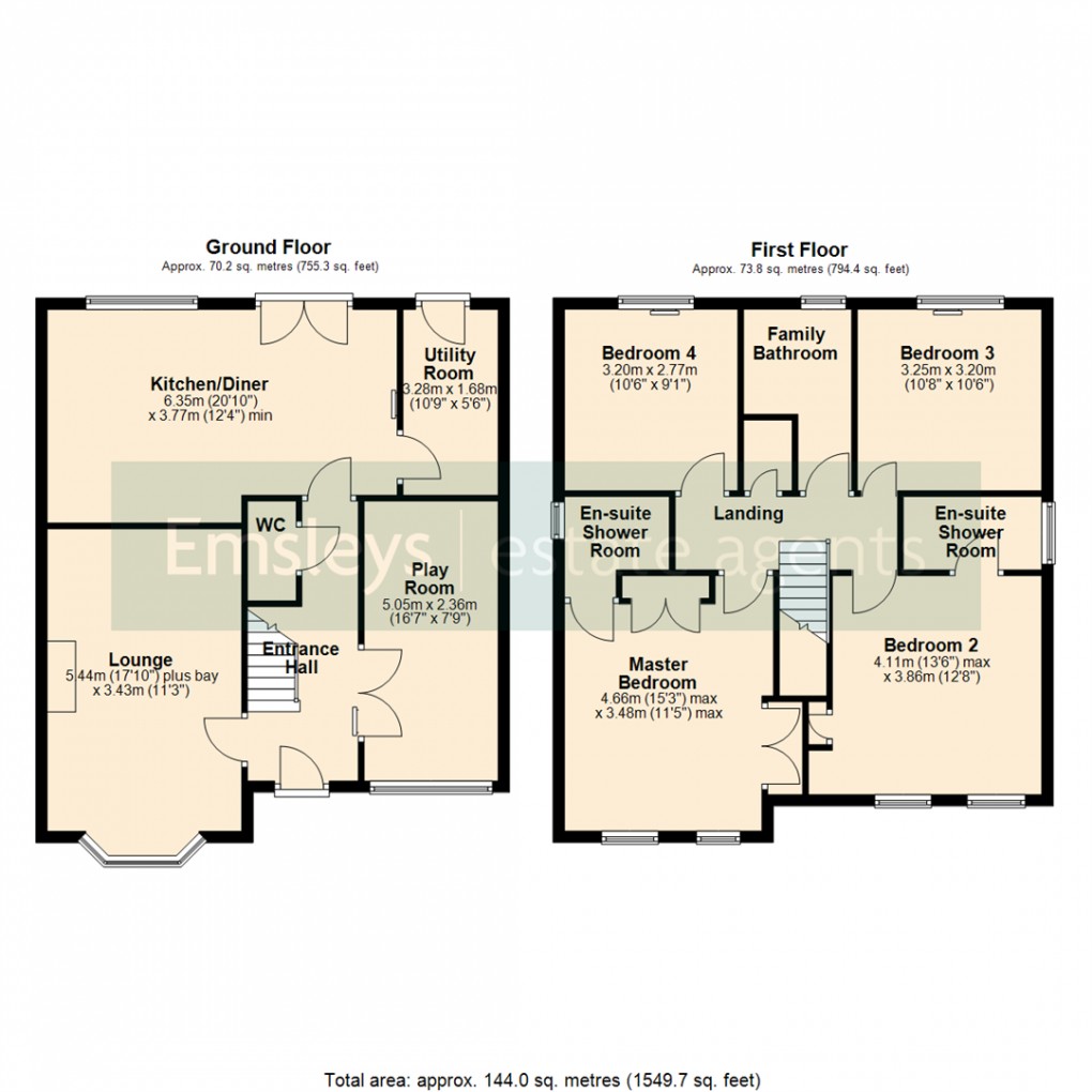 Floorplan for Princess Street, Great Preston, Leeds