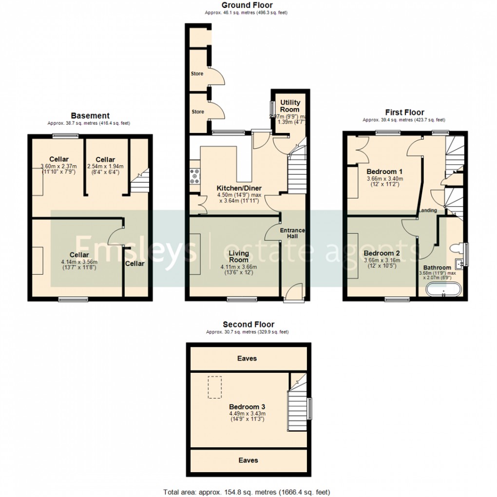 Floorplan for Beulah Terrace, Crossgates, Leeds