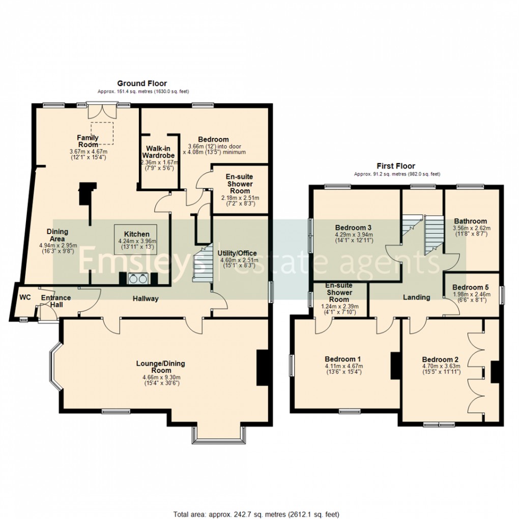 Floorplan for Carlton Lane, Rothwell, Leeds