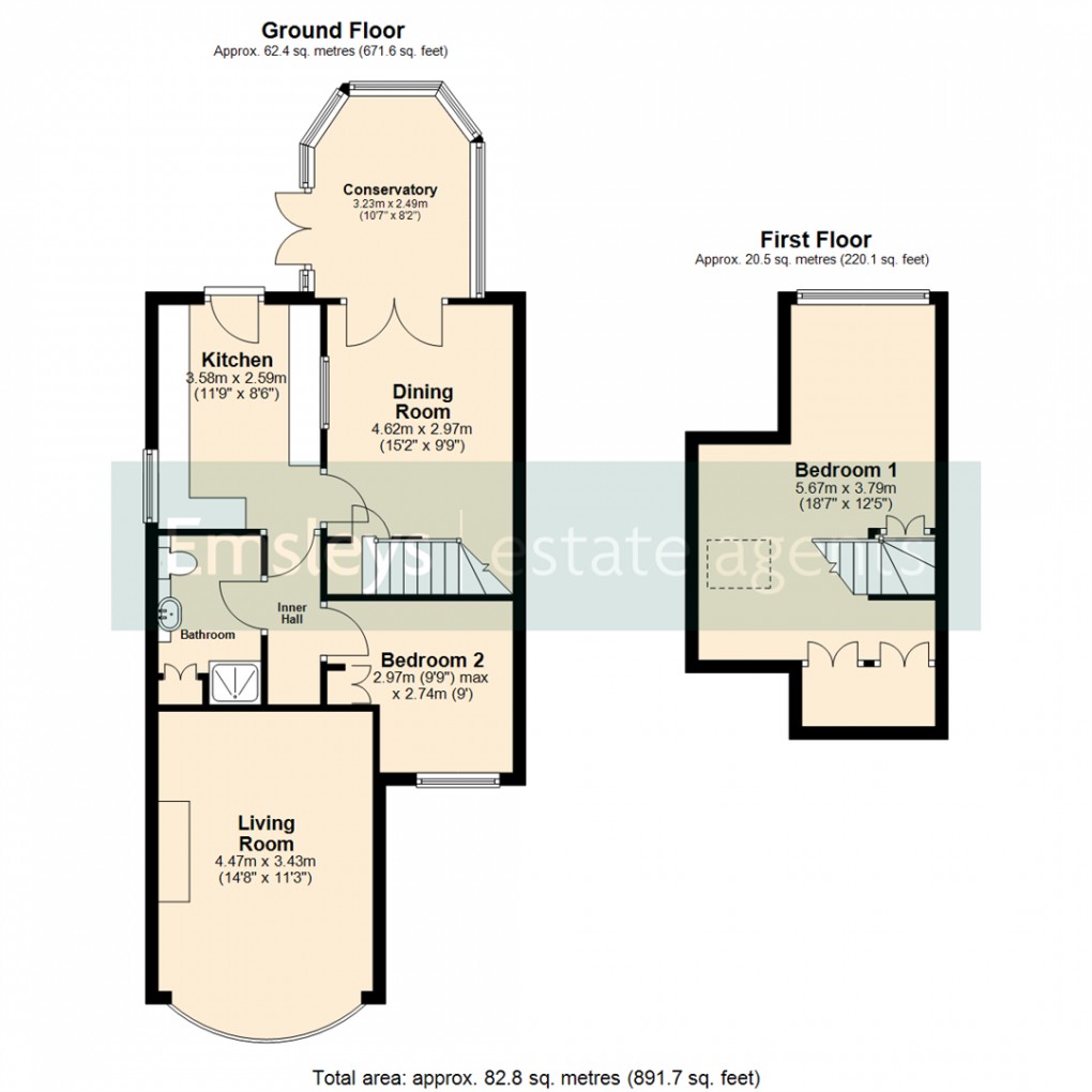 Floorplan for Kingswear Rise, Leeds