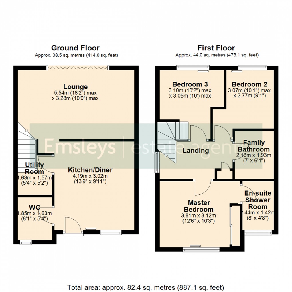 Floorplan for Meadow Drive, Micklefield, Leeds