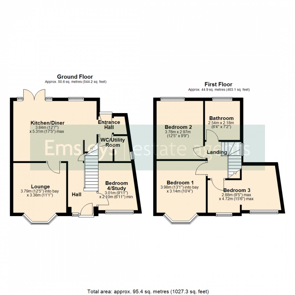 Floorplan for Lynwood Crescent, Woodlesford, Leeds
