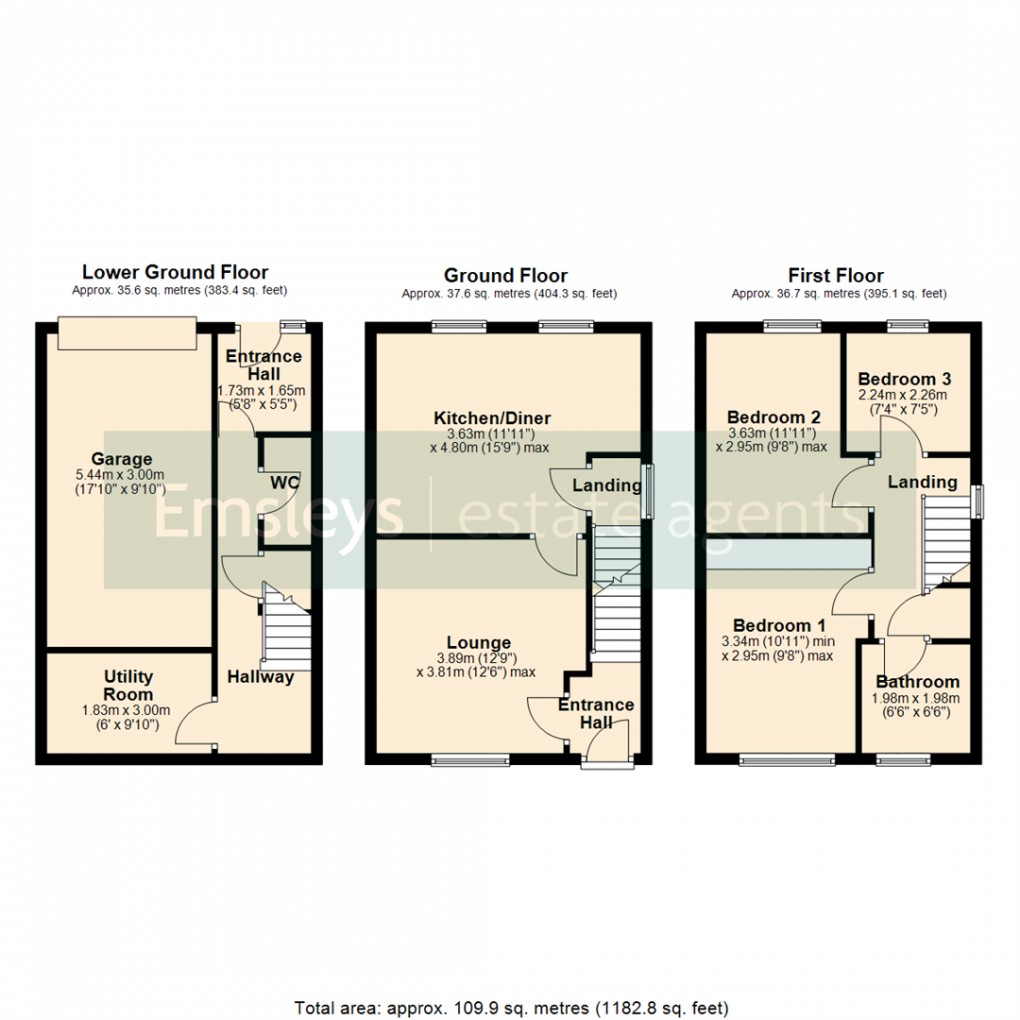 Floorplan for Lee Moor Road, Stanley, Wakefield