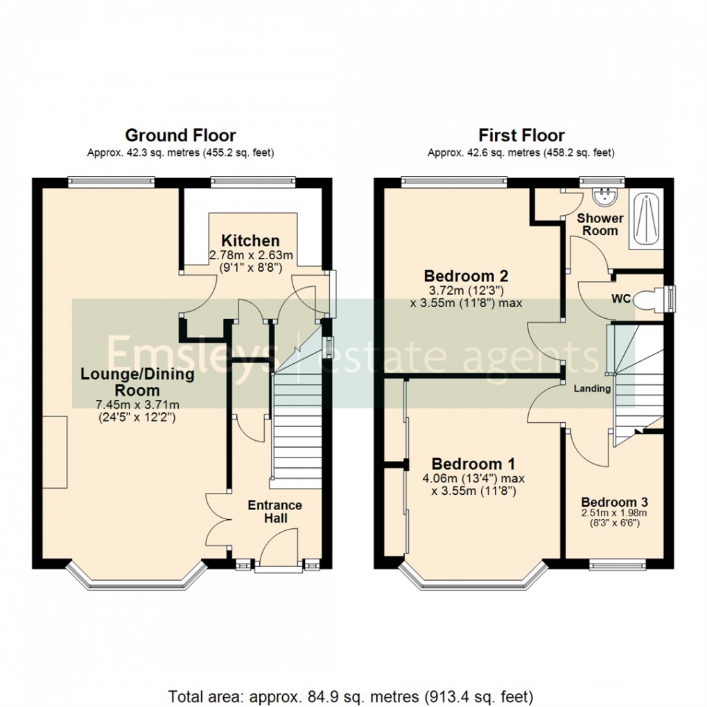 Floorplan for Manston Way, Leeds