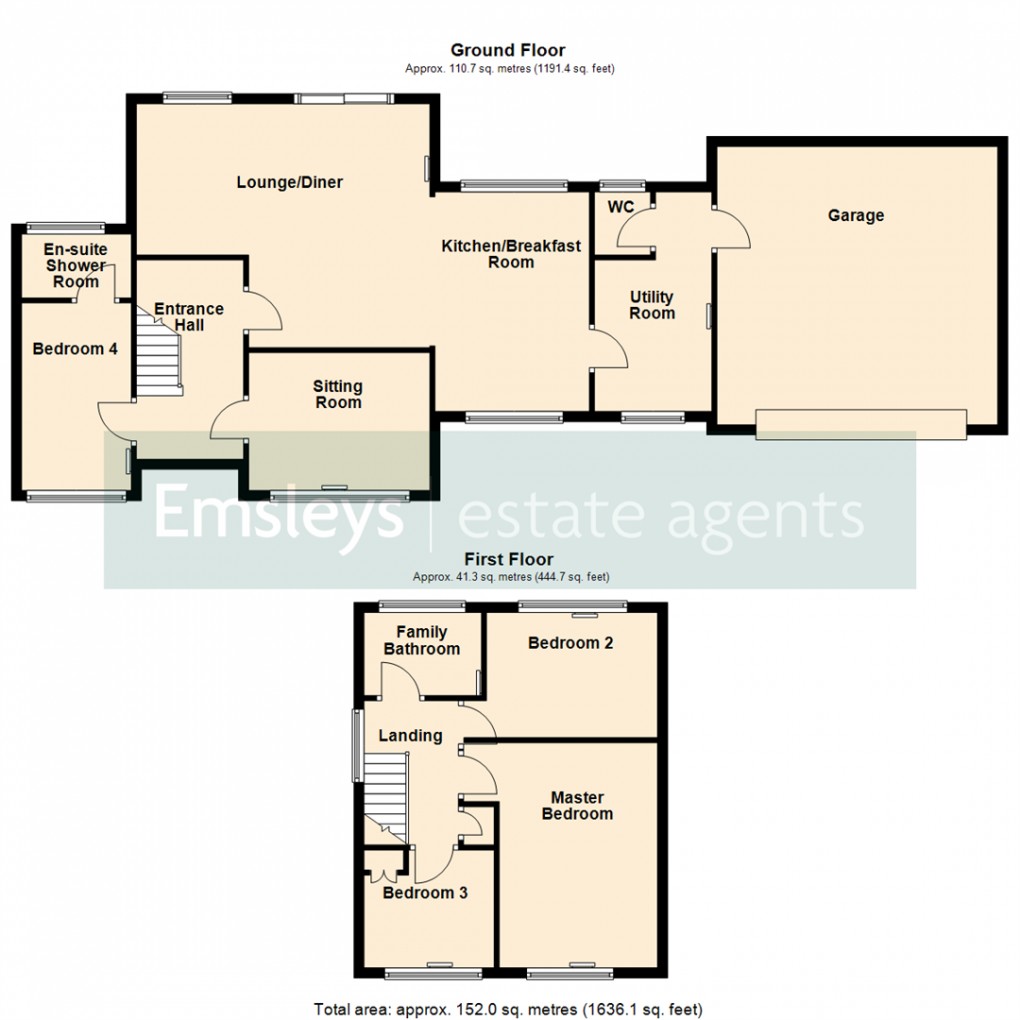 Floorplan for Highfield Drive, Garforth, Leeds